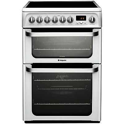 Hotpoint HUE62PS Electric Cooker, White
